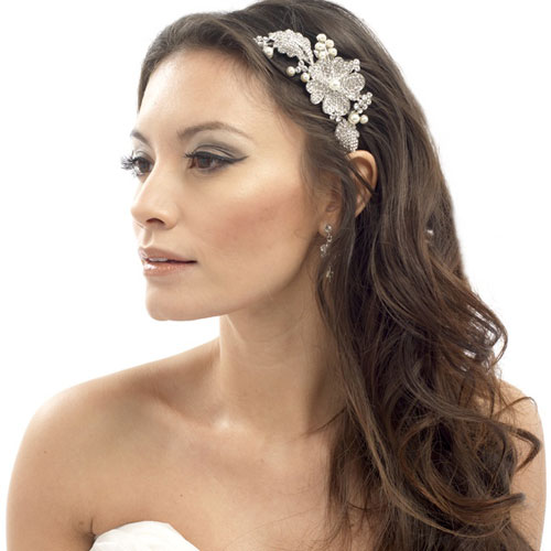 bridal hair accessories for hair down